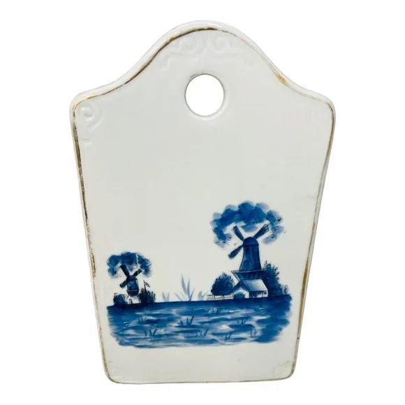 Holland Tile Antique Windmill Bread and Cheese Cutting Board Plate Collectible - Picture 7 of 9